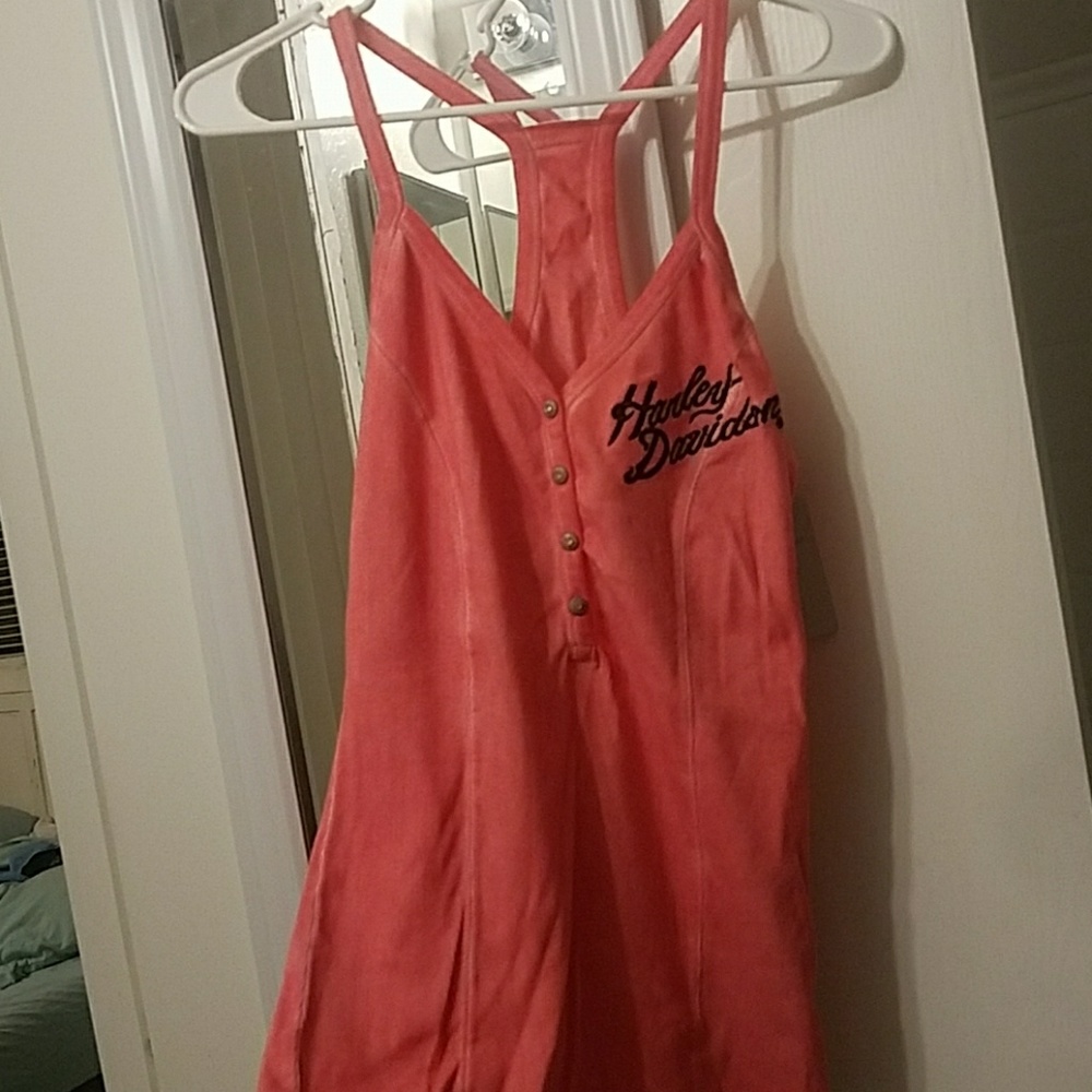 Super cute pink Harley Davidson halter